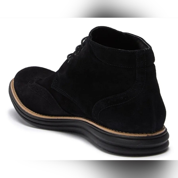 Bugatchi Garda Suede Lace-Up Boot Nero/Dark Black - Picture 2 of 12